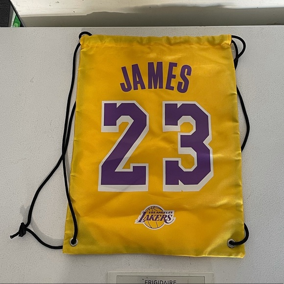lakers Bags Lebron James Drawstring Bag Poshmark